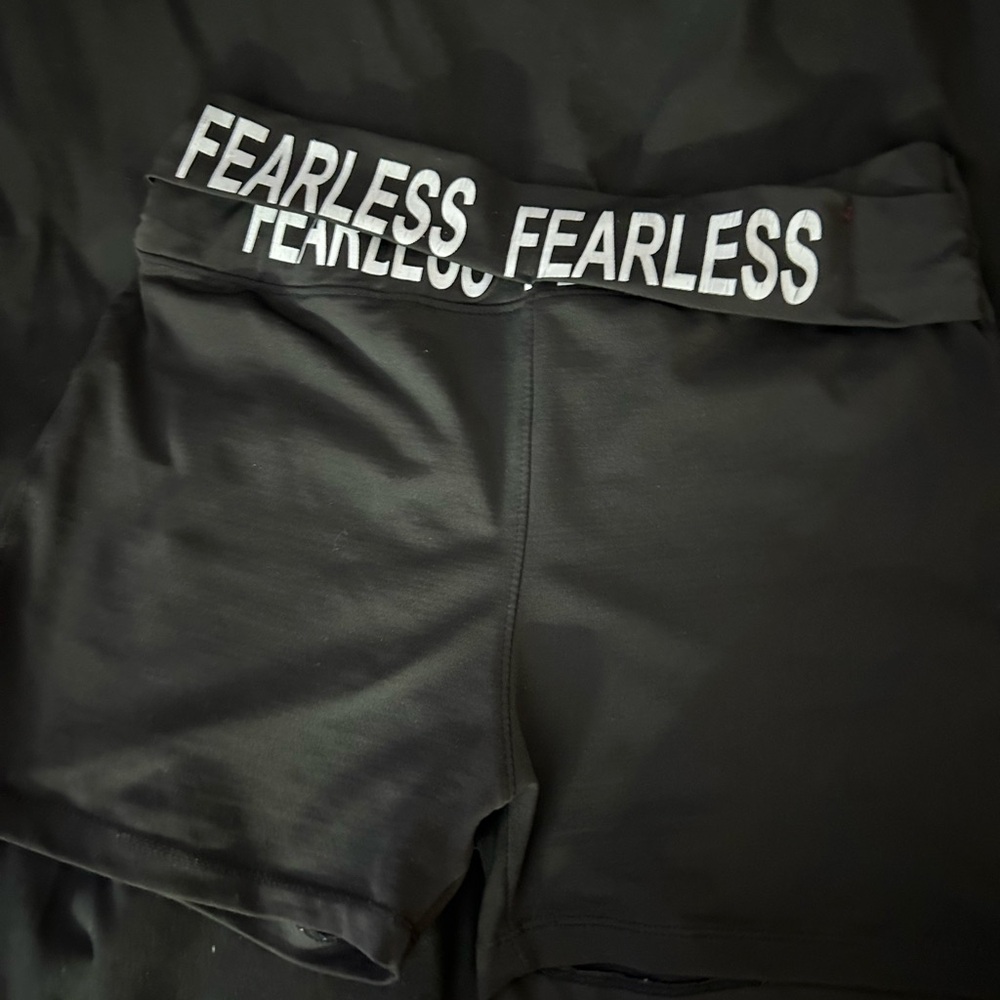 Black Fearless Athletic Shorts